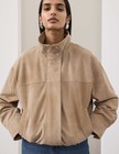 M&S - Autograph Womens Putty Suede Shacket Jacket