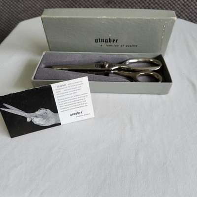 VTG Gingher Pinking Shears Scissors with Box Sewing Seamstress