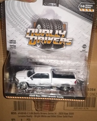 GREENLIGHT DUALLY DRIVERS S14 2020 DODGE RAM 3500 LARAMIE Pickup Truck - image 1 of 2