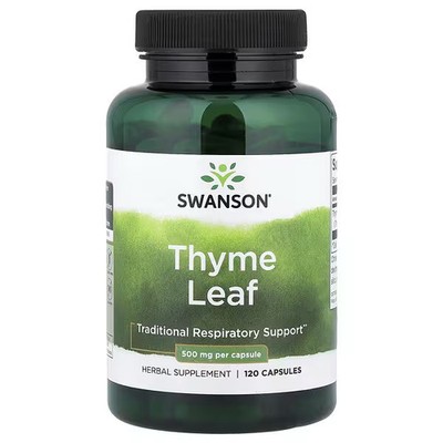 Swanson Vitamins, Thyme Leaf, 500 mg , 120 Capsules