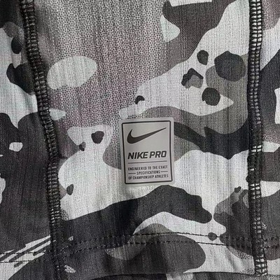 Nike Pro Hyperwarm Ski Mask Hood Therma-Fit - Grey Camo -US Stock
