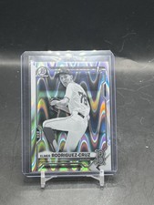 2021 Bowman Chrome Draft Black & White RayWave Refractor Elmer Rodriguez-Cruz