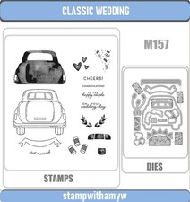 CLASSIC WEDDING Cutting Dies and Stamps Scrapbook DIY Greeting Card Handmade