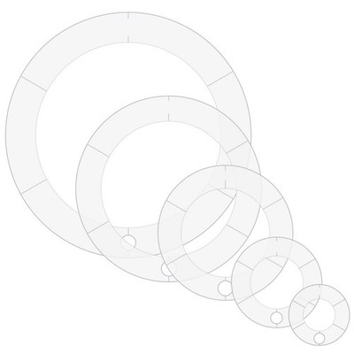 6Pcs Circle Template, Quilting Templates Acrylic, Quilt Patterns Circle Ruler...
