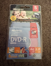 Memorex Mini DVD-R 2.8GB Double-Sided 4x 5-Pack Jewel Case 852124-05 - 4 discs