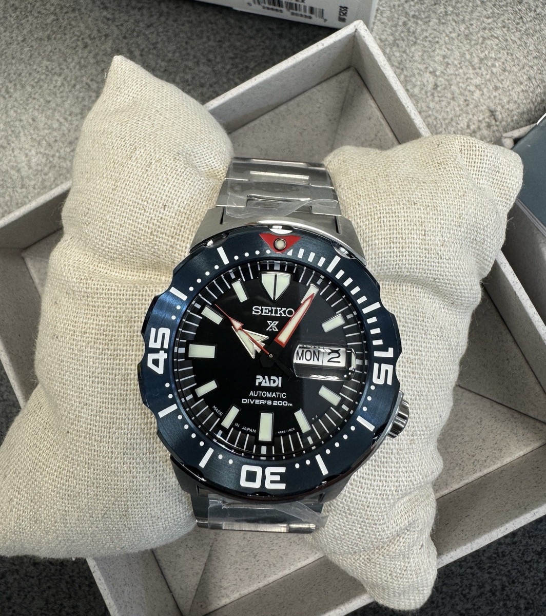 TM027 セイコーSEIKO PROSPEX ダイバー200m メンズ 腕時計 Seiko Men's Automatic Prospex Monster 200M Black Dial Watch SRPE27