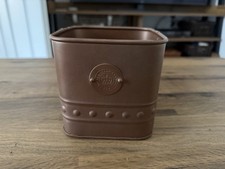 Kew Royal Botanical Gardens Metal Indoor Plant Pot Planter Copper Rust 