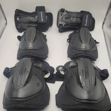 ROLLERBLADE PROTECTIVE GEAR  6 PACK SET BLACK KNEE, ELBOW PADS  & WRIST GUARDS