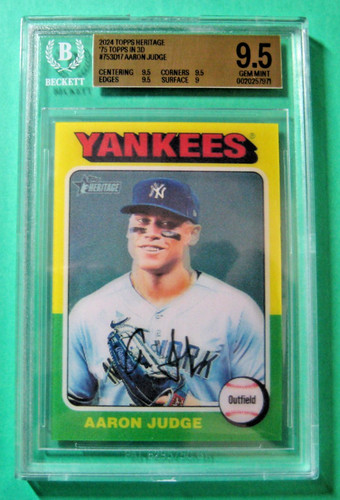 Aaron Judge #753D-17 2024 Topps Heritage 3D card