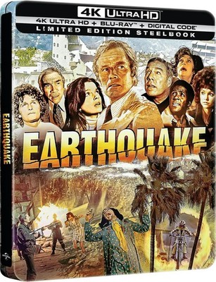 Earthquake (Limited Edition 4K Ultra HD Steelbook + Blu-ray + Digital) NEW