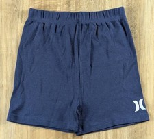 Kids Hurley Bottom Pajama Shorts Snug Fit Sz 10 Navy