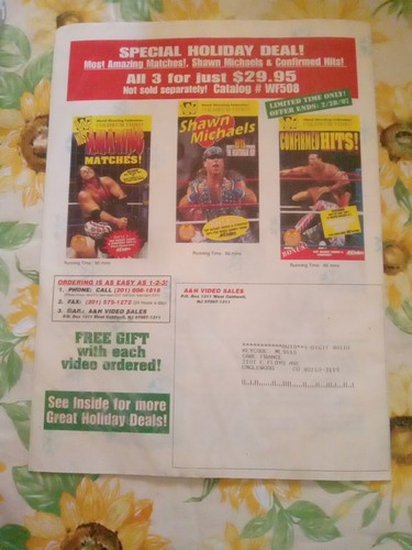 WWE WWF Shawn Michaels Winter 1995 Catalog Vintage Merchandise Program Magazine - Picture 9 of 11