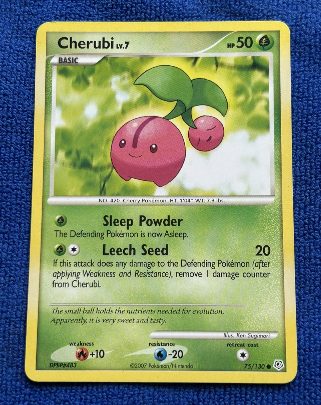 Pokemon Card Cherubi Diamond & Pearl Common 75/130 Near Mint