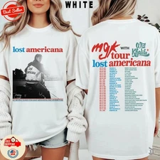 MGK Lost Americana Tour Shirt, Machine Gun Kelly Merch, Wiz Khalifa T-Shirt