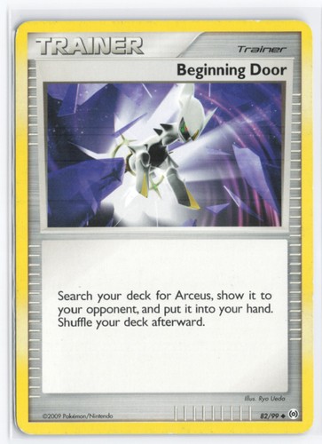 Beginning Door 82/99 Platinum Arceus Uncommon Trainer