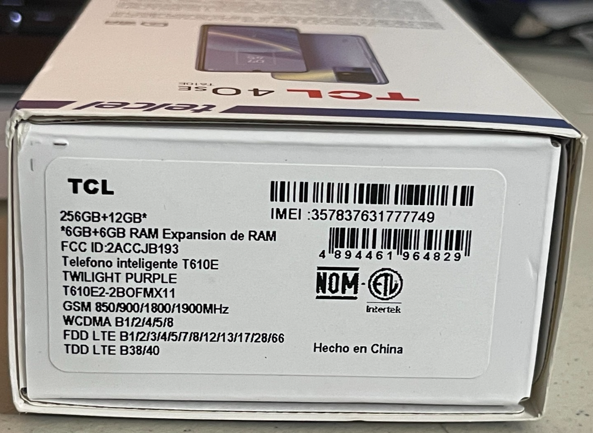 TCL 40 SE T610E 6.7
