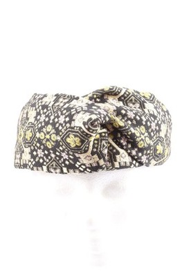 PROMOD Haarreif Damen Haarschmuck schwarz-wollweiß-blassgelb Casual-Look