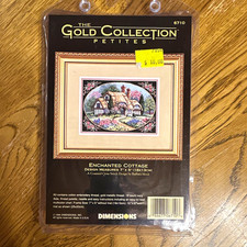 Dimensions Gold Collection Petites Enchanted Cottage Cross Stitch Kit 6710