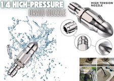 1/4'' Male Pressure Washer Drain Sewer Cleaning Pipe Jetter Rotating Nozzle Tool