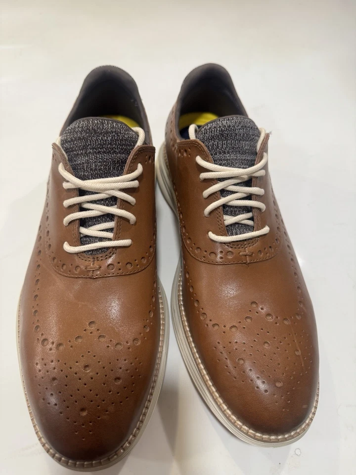Cole Haan Original Grand Ultra Wingtip Oxford Shoes Men's US 9.5 Pumice #61087 - Image 2 of 4