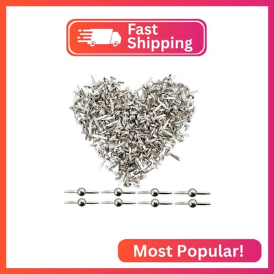 #ad #ad Bestartstore 200pcs 8x15mm Metal Brads Paper Fastener Brads Scrapbooking Card Ma $11.28
