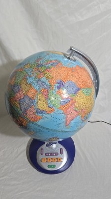 Working GeoSafari Illuminated Electronic Learning World Globe w/power Cord.