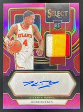 2023 Select Rookie Jersey Purple Prizms #RJBUF Kobe Bufkin Autograph RC Auto /99