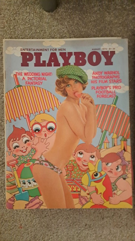 Playboy Magazine August 1974  - Andy Warhol Photographs 