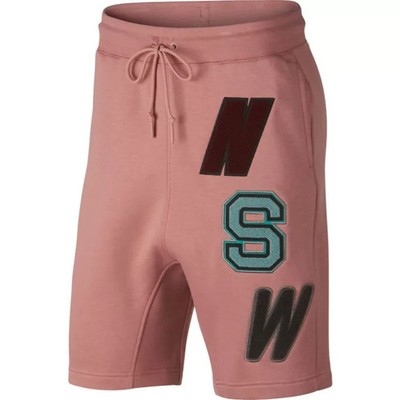 Nike NSW Fleece Shorts Rusty Pink 930248 685 Knee Length MEN'S SIZE LARGE RARE