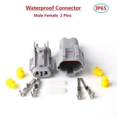 2 Pins Waterproof Vehicle Car Electrical Wire Cable Connector Male/Female Plug