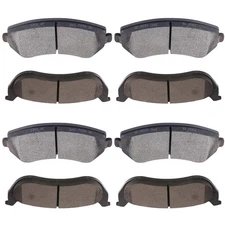 For 03-07 Jeep Liberty Ceramic Front Rear Left Right 8pcs Brake Pads 856A 981