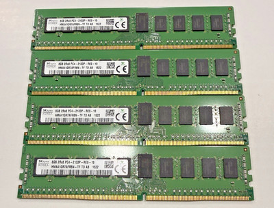 SK hynix 32GB (4x8GB) DDR4 ECC RDIMM PC4-2133P 2Rx8 HMA41GR7AFR8N