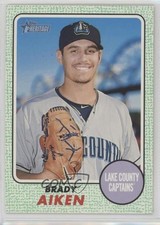 2017 Topps Heritage Minor League Edition Green 40/50 Brady Aiken #68 9qd