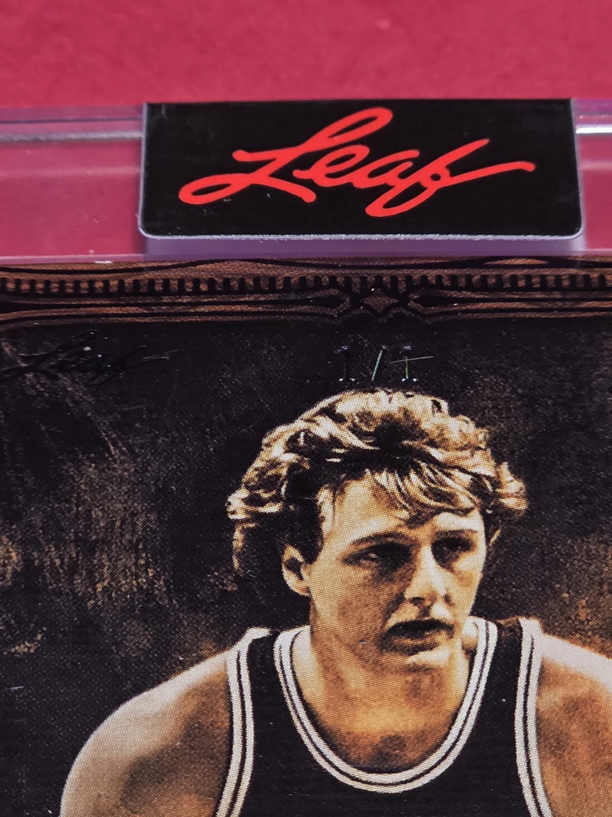 2026 LEAF ART OF SPORTLARRY BIRD 1/1 Grisaille AUTO Celtics Autograph  view 3