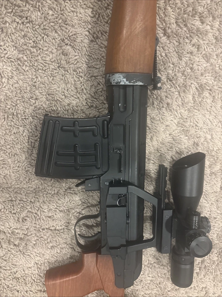 SVD Dragonov Airsoft Sniper Rifle Black fake Wood - Image 3 of 4