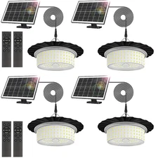1-4Pcs Solar Pendant Light Outdoor Hanging Light Waterproof for Barn Shed Garden