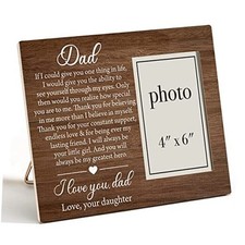 ad Wooden Picture Frame Thank You Gift fromaughter, Sentimental Father Quote D