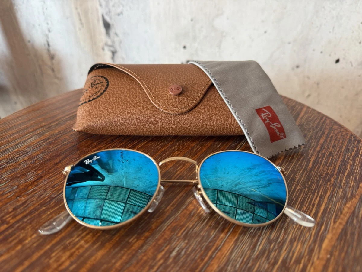 25+ Ray-Ban Blue Round Sunglasses for Women for sale | Updated Oct