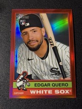 2025 Topps Heritage High Number Red Chrome RC Refractor Edgar Quero 5/5 