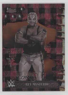 2025 Topps Chrome WWE x Cactus Jack Red & Black Refractor Rey Mysterio #6 17uv