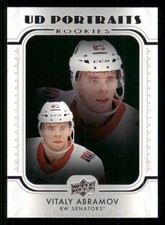 2019-20 Upper Deck UD Portraits Green Vitaly Abramov Ottawa Senators #P-42