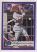 2019 Panini Donruss Rated Rookie Holo Purple David Fletcher #36 0a9a