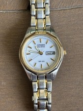 Citizen Women’s Watch Eco-Drive Two-Tone Day/Date White Dial