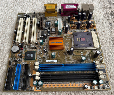 Elitegroup K7SOM Motherboard + Processor AMD Duron *Retro*