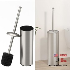 Toilet Brush and Holder, Toilet Cleaner Bowl Set with Two Brush with Extra