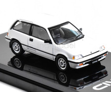 HobbyJapan 1:64 1984 White CIVIC Si E-AT Hatchback Diecast Display Car Model