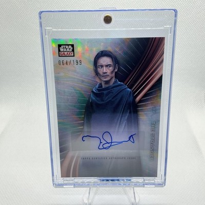 The Stranger 2025 Topps Star Wars Chrome Galaxy Galactic Auto Refractor /199