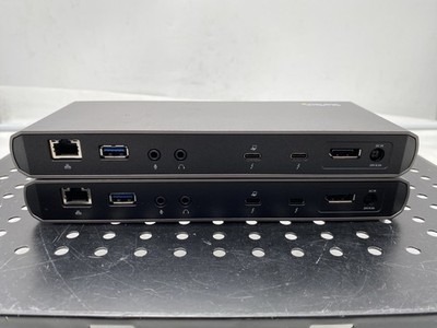 LOT OF 2 StarTech Thunderbolt 3 Dual DisplayPort Dock TB3DK2DPPD USB C Dock