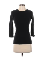 Monoprix femme Women Black Long Sleeve T-Shirt 1