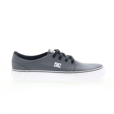 DC Trase TX ADYS300126 Mens Gray Canvas Skate Inspired Sneakers Shoes 12